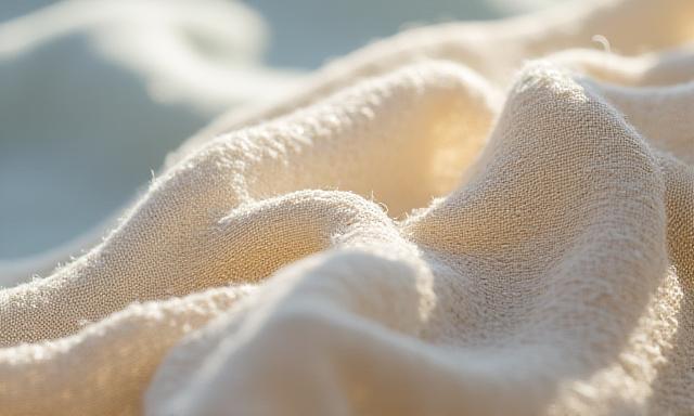 Dettaglio filato di lino pregiato